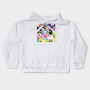 Colorful Abstract Geometric Modern Pattern Kids Hoodie